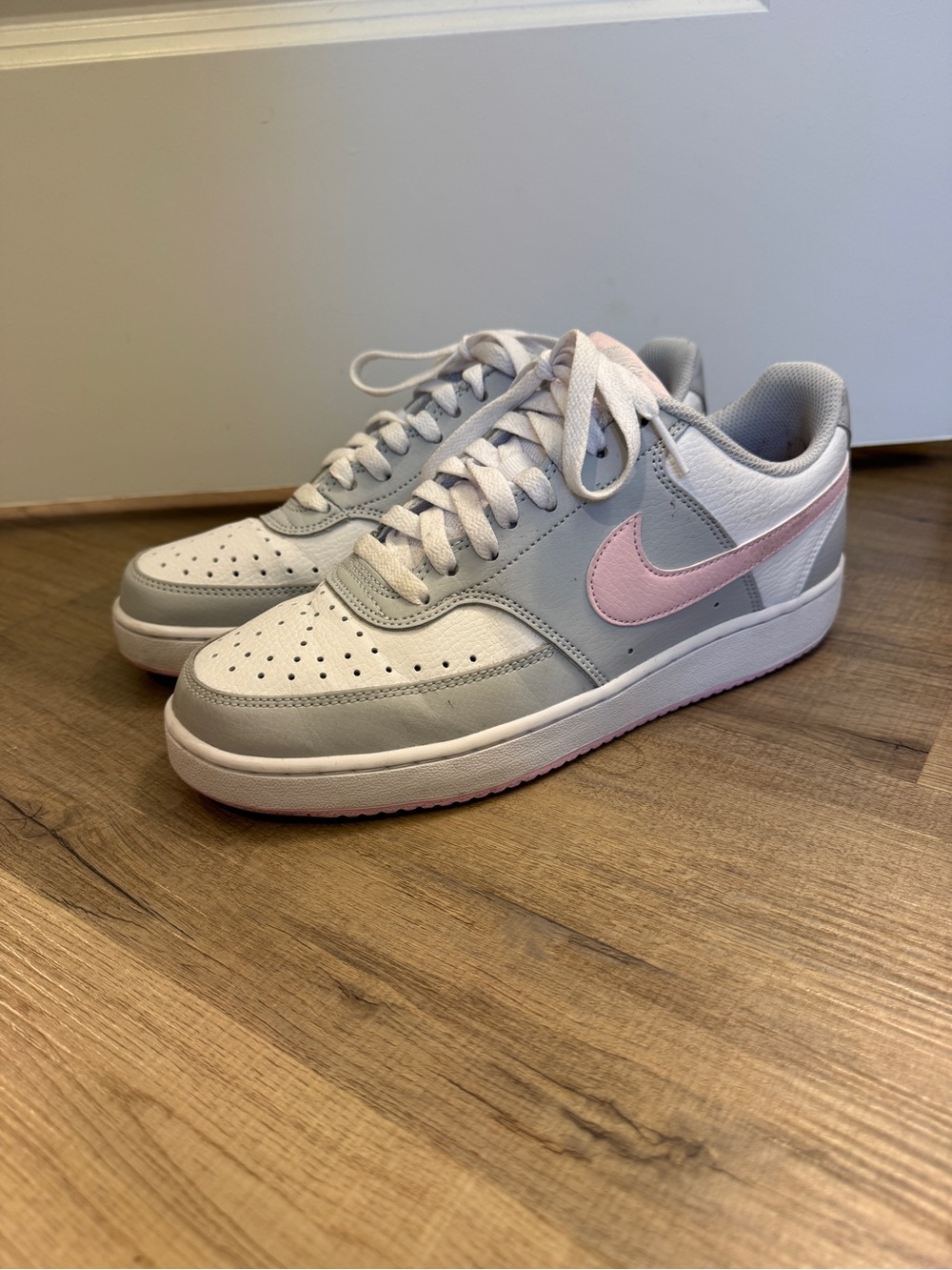 Nike Court Vision Low Gray Pink Sneakers Women’s 8.5